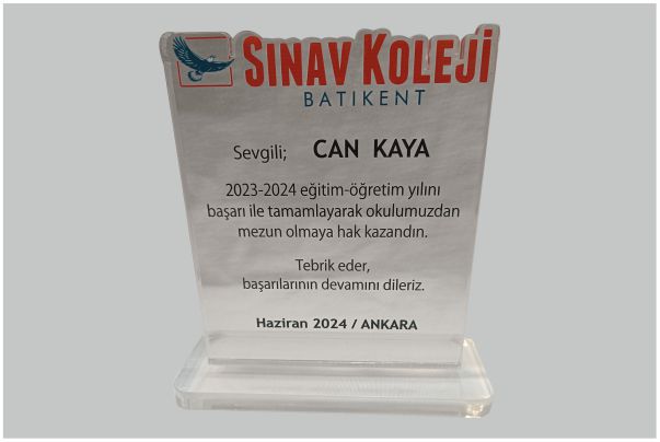 Pleksiglas Şilt ve Plaketler